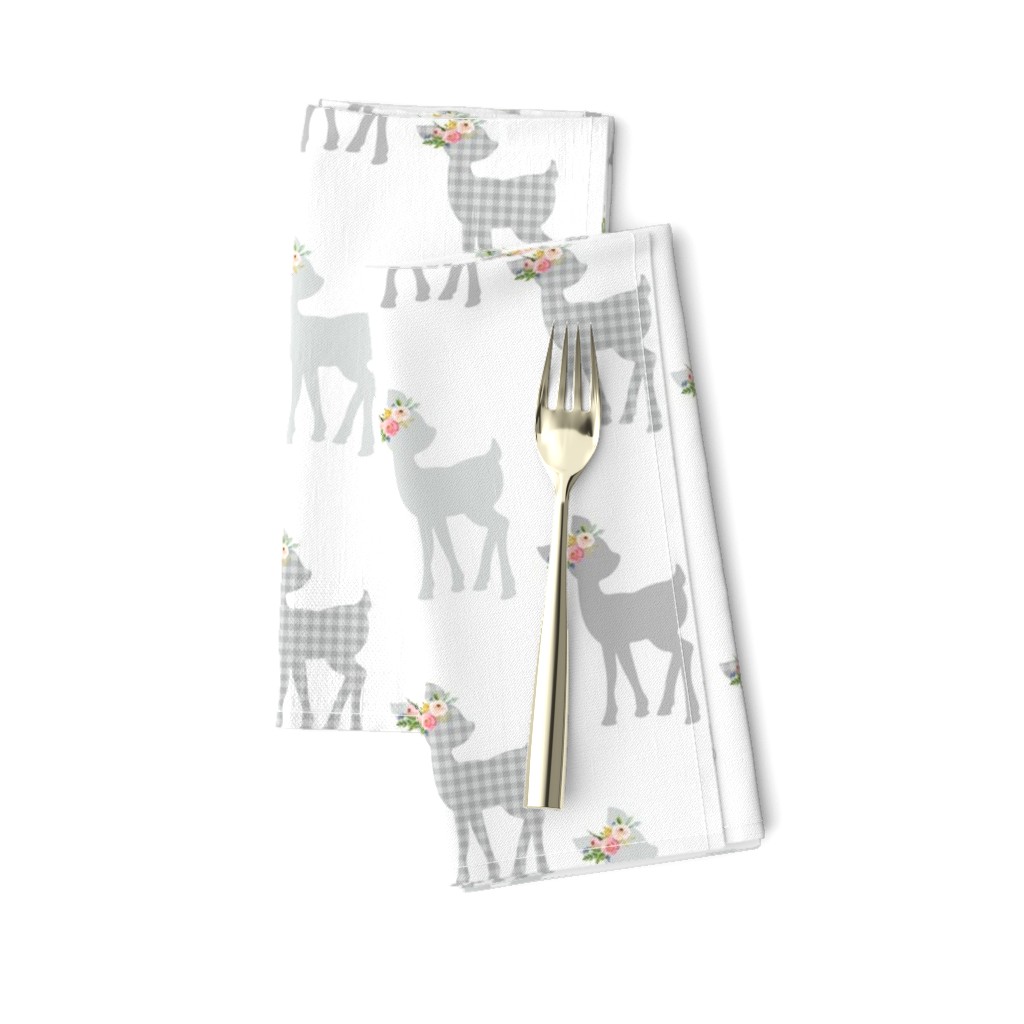 Gray Fawn – Baby Deer Girls Nursery Home Decor