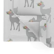 Gray Fawn – Baby Deer Girls Nursery Home Decor