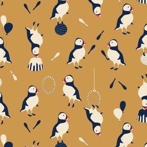 Circus of Puffins - gold