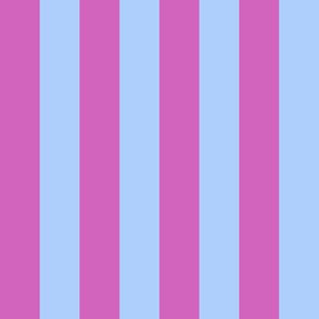 JP21 - Lavender and Fuchsia One inch Wide  Stripes