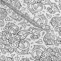 Paisley, Black and white 