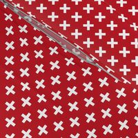 Crosses | Criss Cross | Plus Sign | X | Red and White | Swiss Cross | Minimalist | Scandi | Hygge