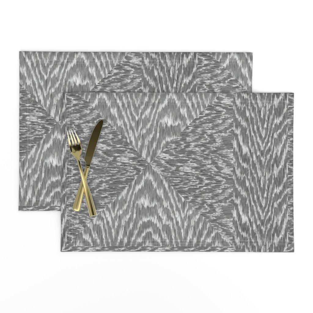 Cerused Wood Triangles Grey