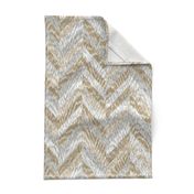 Cerused Wood Chevron White Mix