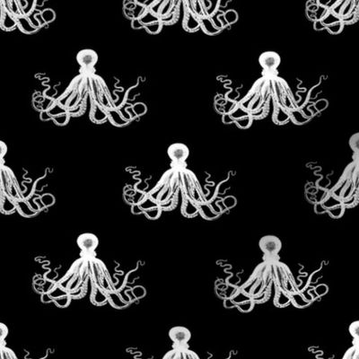 Vintage Octopus | Black and White |
