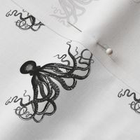 Vintage Octopus | Black and White |