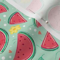 Watermelon Pattern- Smaller Print