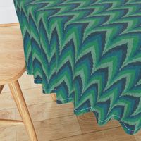 emerald forest zigzag stripes
