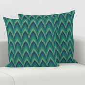 emerald forest zigzag stripes