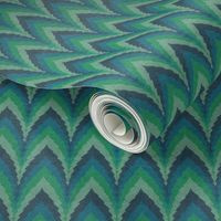 emerald forest zigzag stripes