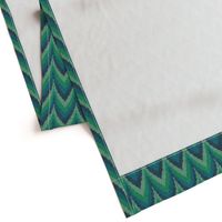 emerald forest zigzag stripes