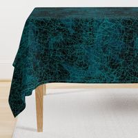 Dark Turquoise abstract hand drawn sketch pattern