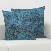 Blue light gray abstract hand drawn sketch pattern