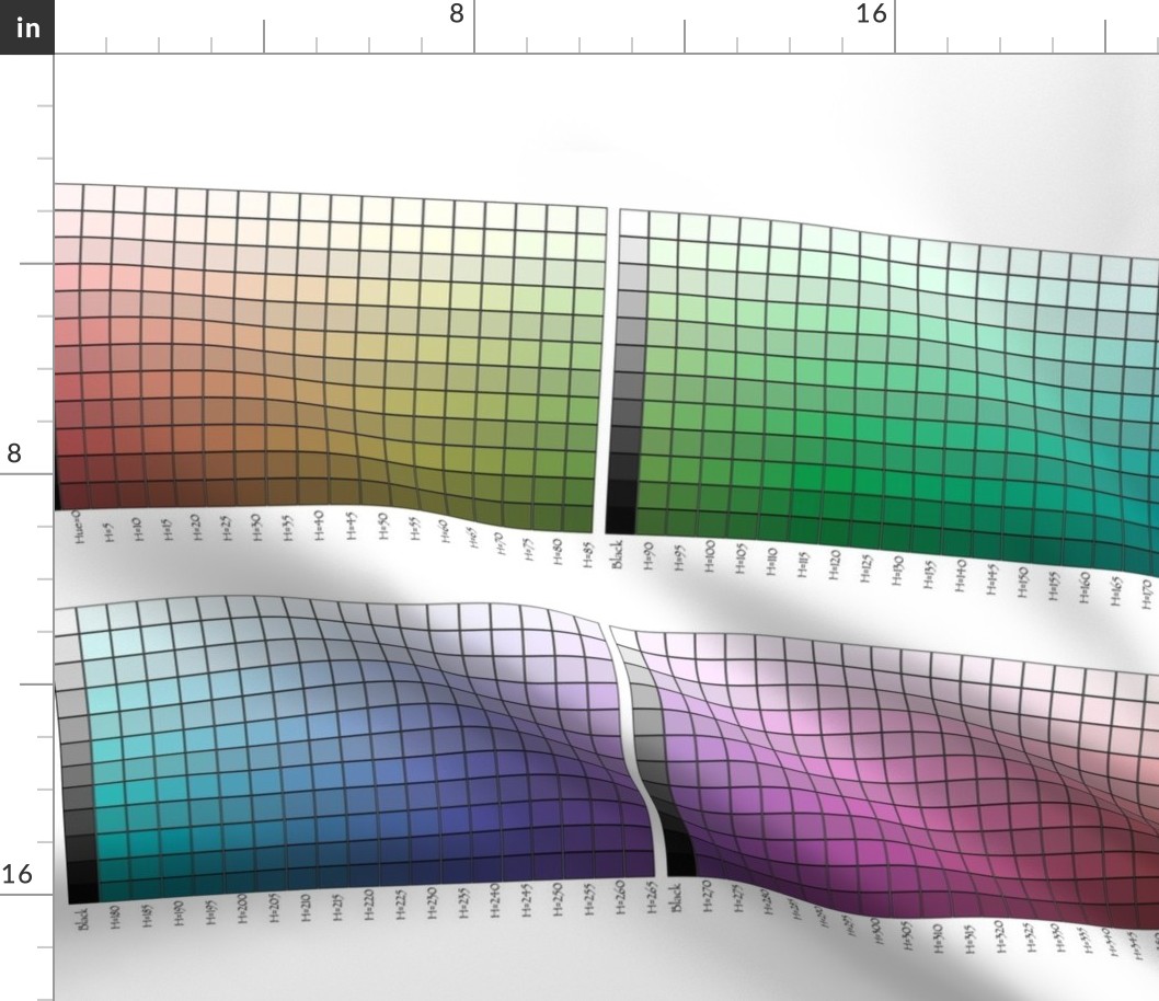 All around the hues color palettes fabric test - photoshop-adobe1998