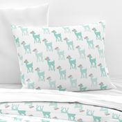 Crystal Mint Fawn – Baby Deer Girls Nursery Bedding