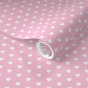 Tiny White Hearts (light pink) – Baby Girl Nursery