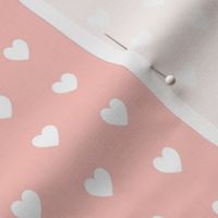 Tiny White Hearts (light peach) – Baby Girl Nursery