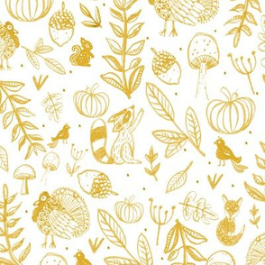 Autumnal - Mustard Yellow