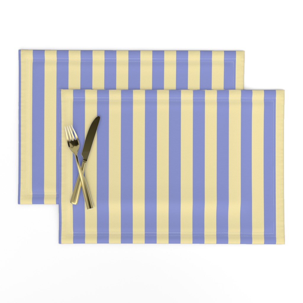 JP20 - Wide Lemon and Violet Basic Stripe