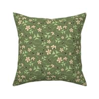 Shamrock Floral Ditsy / Olive