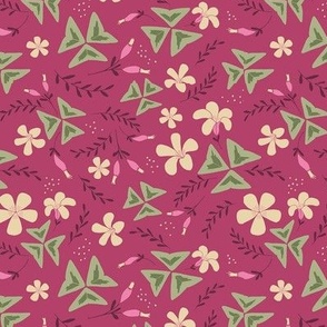 Kollisionskursus ophavsret Logisk Oxalis Triangularis Fabric, Wallpaper and Home Decor | Spoonflower