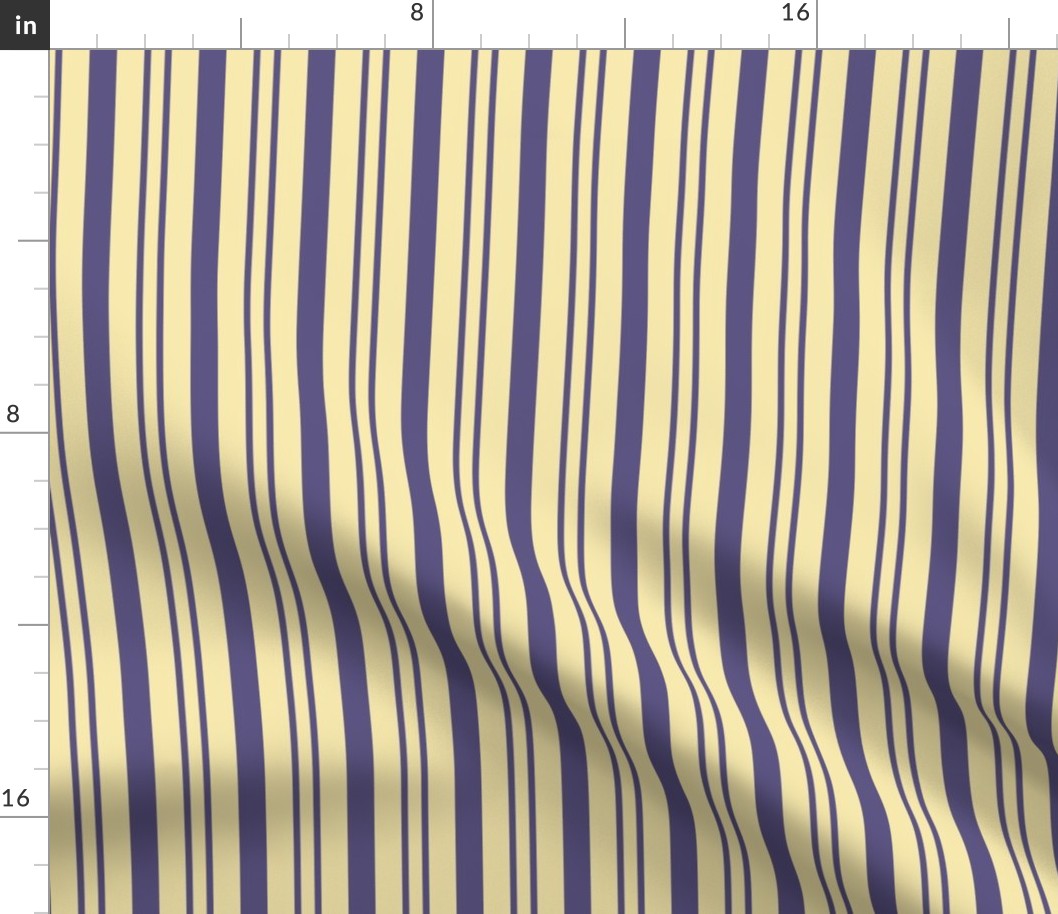 JP20 - Lemon and Violet Rhythmic Stripes