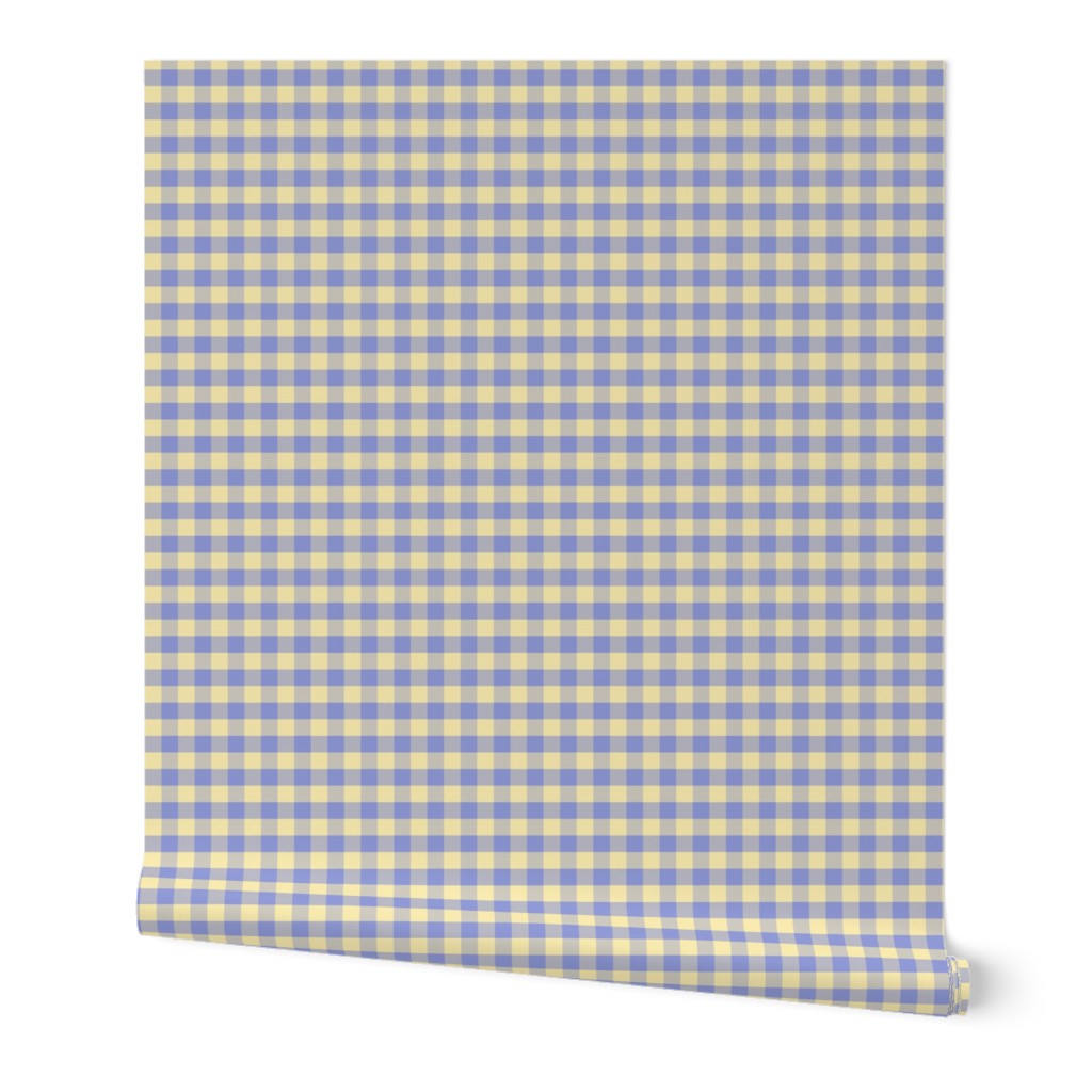 JP20 - Tiny Lemon and Violet Buffalo Plaid