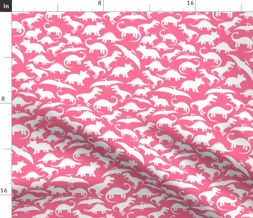 White Dinos on Hot Pink big