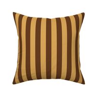 JP22 - Wide Brown and Golden Tan Basic Stripe