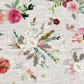 Fable Bouquet (linen) MED