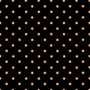 Polka Dots Orange Black