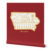 Iowa Lovey Panel 18" x 18" | ISU | Iowa State