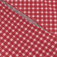 Red Gingham Check Pink and Red ClarkyWorks