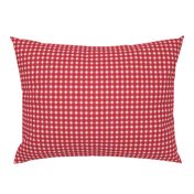 Red Gingham Check Pink and Red ClarkyWorks