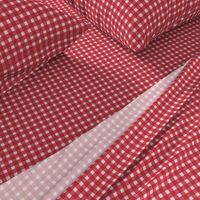 Red Gingham Check Pink and Red ClarkyWorks