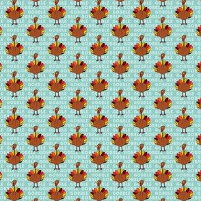 (small scale) gobble gobble - thanksgiving turkey C18BS