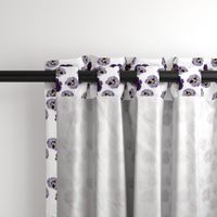 Watercolor violets || floral pattern
