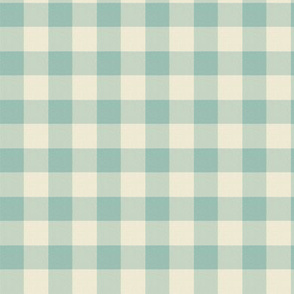 Mint and Cream Tiny Checks