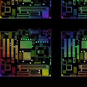 Rainbow Motherboard Outlines 02