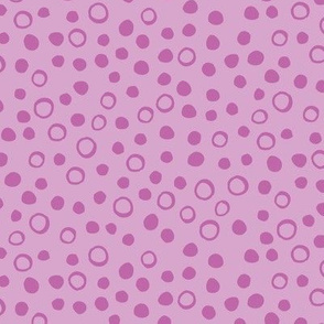 Snow bubbles - Arctic Collection - dark pink on pink