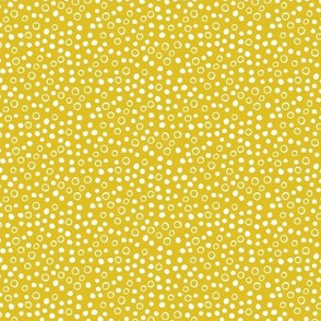 Snow bubbles - Arctic Collection - mustard yellow