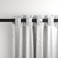 Wallflower Arabesque: Pure Gray Floral Stripe