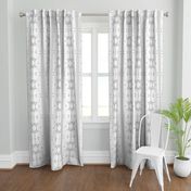 Wallflower Arabesque: Pure Gray Floral Stripe