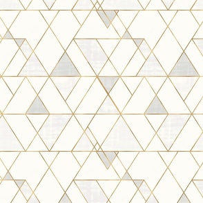 Mod Triangles cream gold