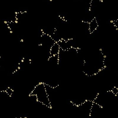 Gold Glitter Constellations