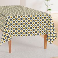 Contemporary  Burst Bloom -Grey/Yellow