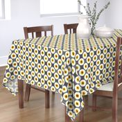 Contemporary  Burst Bloom -Grey/Yellow