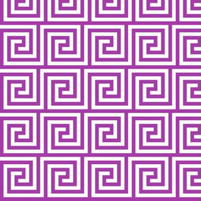 Geometric Pattern: Key Spiral: Purple