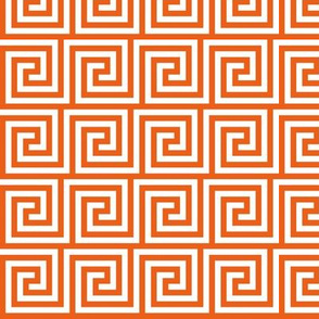 Geometric Pattern: Key Spiral: Orange (standard version)