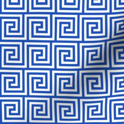 Geometric Pattern: Key Spiral: Blue